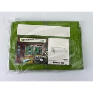 Vintage Sears Green Blanket Storage Zipper Bag